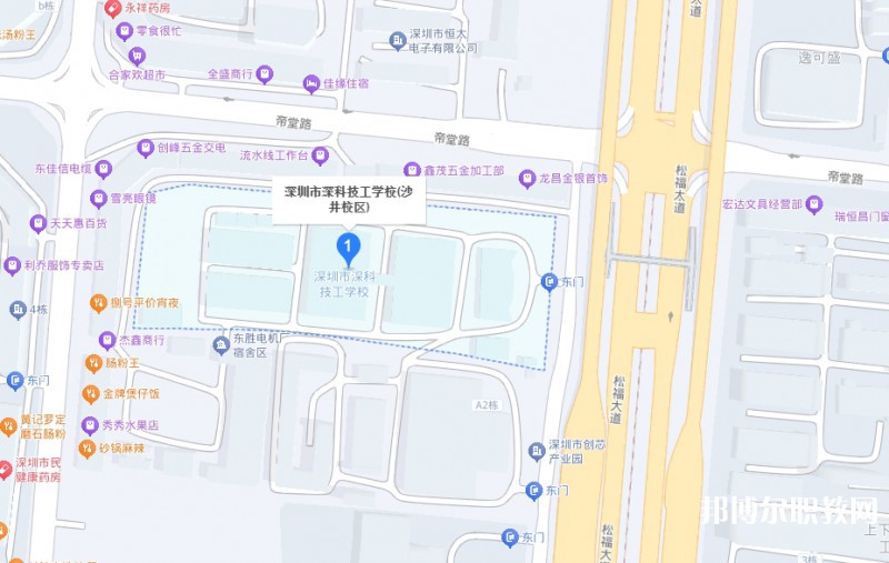 深圳市深科技工學(xué)校地址，乘車路線
