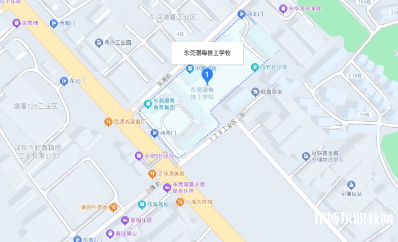 東莞市灝粵技工學(xué)校地址，乘車路線