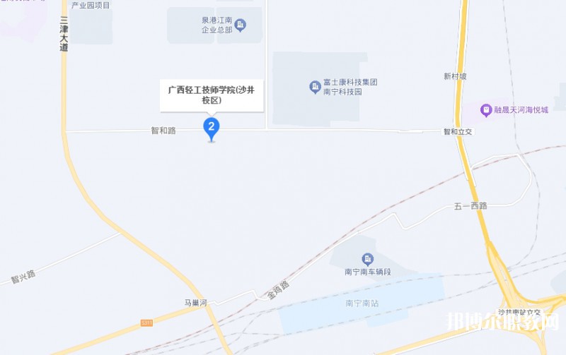 廣西輕工技師學院預備技師班地址，乘車路線
